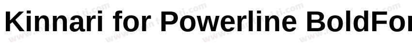 Kinnari for Powerline BoldForPowerl字体转换